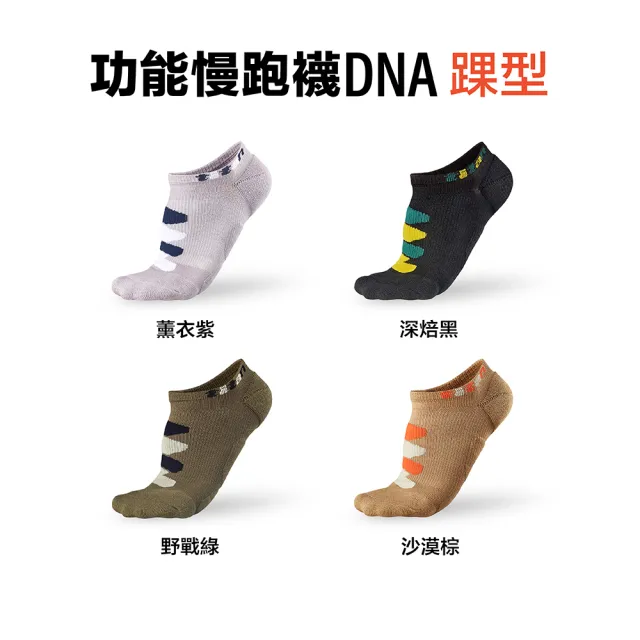 【titan 太肯】4雙組_功能慢跑襪-DNA 踝型(馬拉松必備〜專業機能襪)