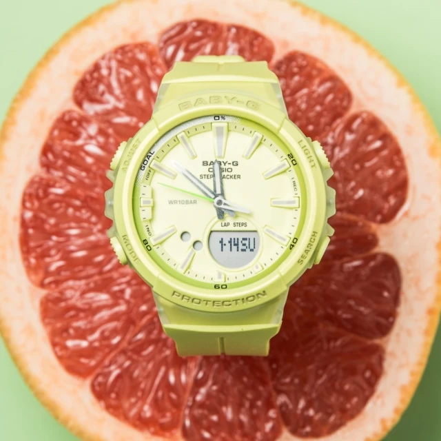 CASIO 卡西歐 BABY-G系列 塗鴉運動錶-桃紅色43