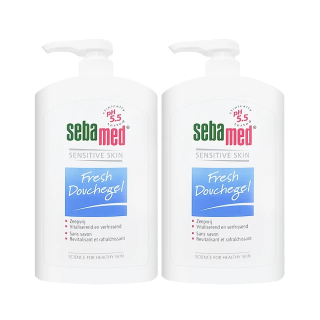 【SEBAMED】運動沐浴乳 1000ml #活力麝香*兩入組(平行輸入/壓頭版.無外盒)