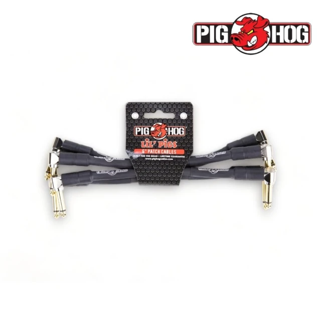 PIGHOG 6英吋雙L頭短導線／一組4條／Cable 效果器導線 PHLIL6(原廠公司貨 終身免費保固 品質保證)