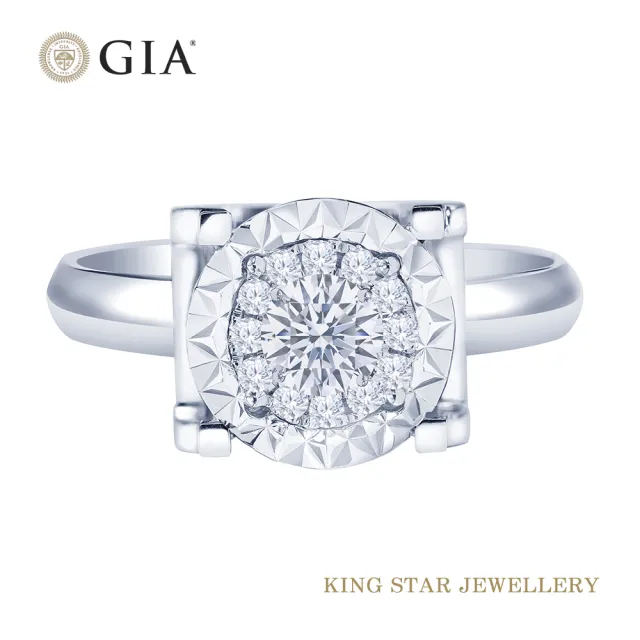 【King Star】GIA 30分 IF 鑽石戒指  雙喜 無螢光(3Excellent極優 八心八箭)