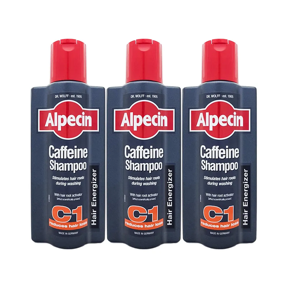 【Alpecin】咖啡因洗髮露375ml x3入組(平行輸入)