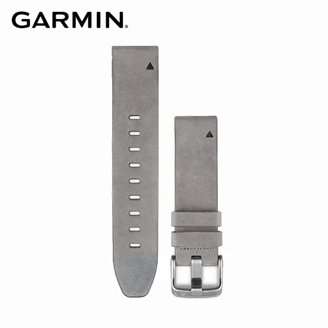 【GARMIN】QUICKFIT 20mm 絨灰色麂皮錶帶