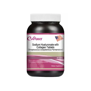 【美國CaPower加柏爾】膠原蛋白錠60粒/瓶(含玻尿酸)
