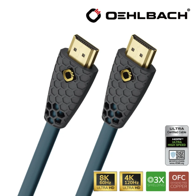 Oehlbach 1.5m-HDMI線-Ultra High