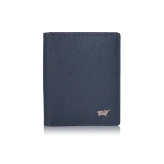 【BRAUN BUFFEL 德國小金牛】台灣總代理 HOMME-M 10卡名片夾-深藍色(BF306-401-MAR)