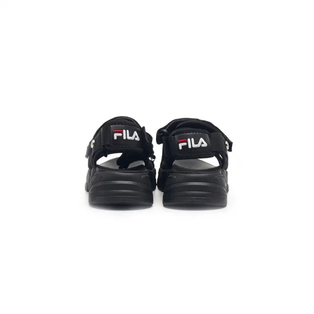 【FILA官方直營】女鞋 TAPERED SANDALS 女休閒運動涼鞋-黑(5-S316Y-012)