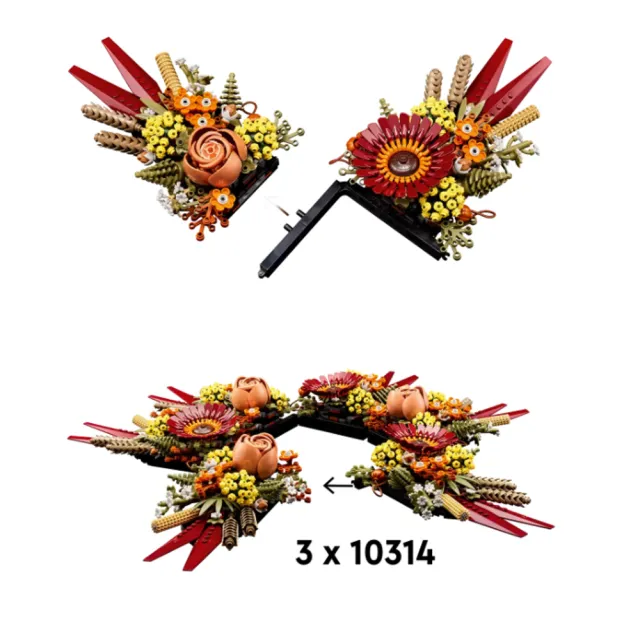 【LEGO 樂高】ICONS 系列 - 乾燥花擺設(10314)