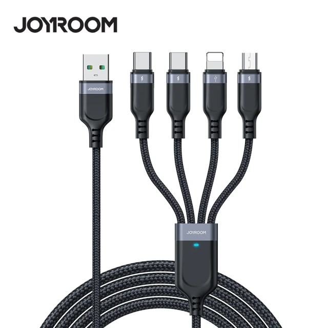 Joyroom 四合一 USB to Type-C/Lightning/MicroUSB 120cm充電線(S-1T4018A18)