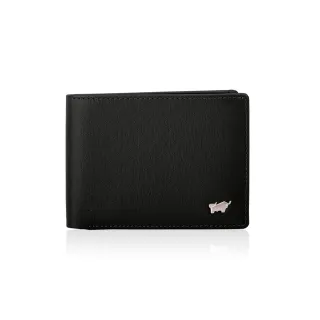【BRAUN BUFFEL 德國小金牛】聖誕禮盒 交換禮物 台灣總代理 HOMME-M 6卡男夾-黑色(BF306-312-BK)