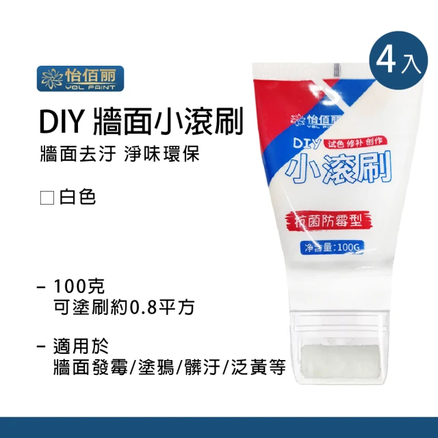 Nick Shop DIY 牆面小滾刷100g 四入(補牆漆)