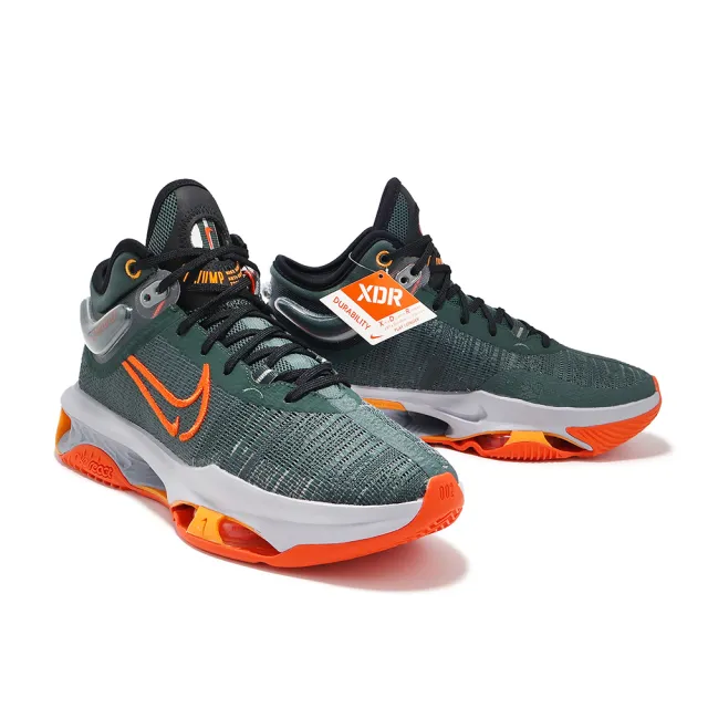 【NIKE 耐吉】籃球鞋 Air Zoom G.T. Jump 2 EP 復古綠 安全橙 男鞋 EST. 1972(DJ9432-301)