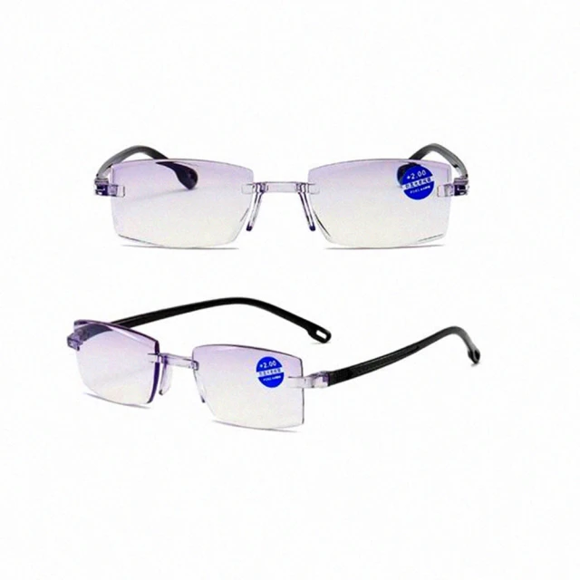 EYEFUL 抗藍光老花眼鏡 大方框素面黑款(濾藍光 舒適耐