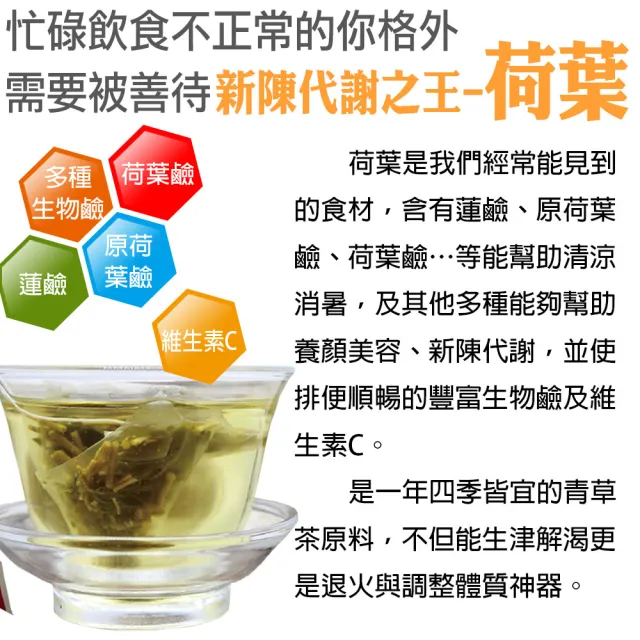 【蔘大王】荷葉順暢茶包X8組（6gX10入/組）(幫助消化 自信曲線 清熱解暑 美食當前 有我墊後)