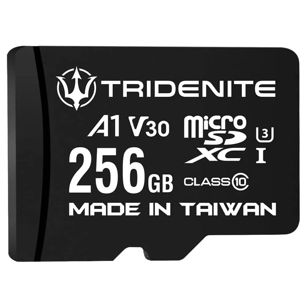 【TRIDENITE】MicroSDXC 258GB A1 V30 UHS-I U3 4K 攝影記憶卡-附轉卡(日本原廠直營)