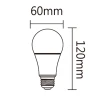 【DanceLight 舞光】3入組 12W LED無段調光燈泡 E27 全電壓 調亮度 檯燈(黃光 3000K 適用TRIAC旋鈕式調光)