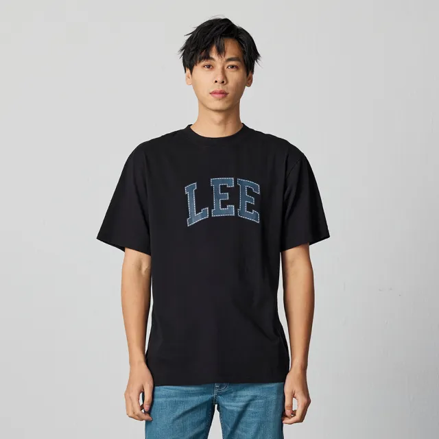 【Lee】男裝 短袖T恤 / 裝飾壓線LOGO 共4色 季節性版型(LB402032)