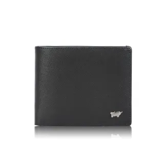 【BRAUN BUFFEL 德國小金牛】台灣總代理 亞當 10卡短夾-黑色(BF504-314-BK)