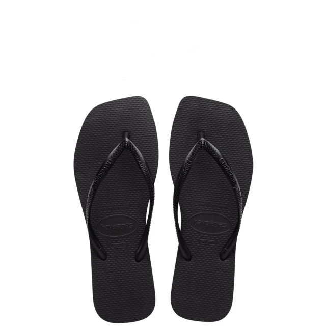 havaianas 哈瓦仕 SLIM SQUARE 黑色(拖鞋 女款 夾腳拖 巴西 夏日必備 海灘拖 哈瓦士)