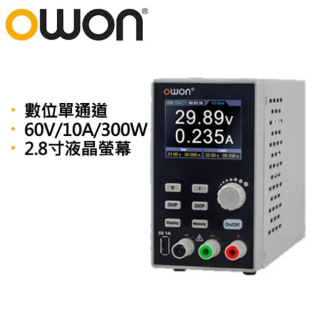OWONOWON SPE6103 單通道電源供應器(60V/10A/300W)