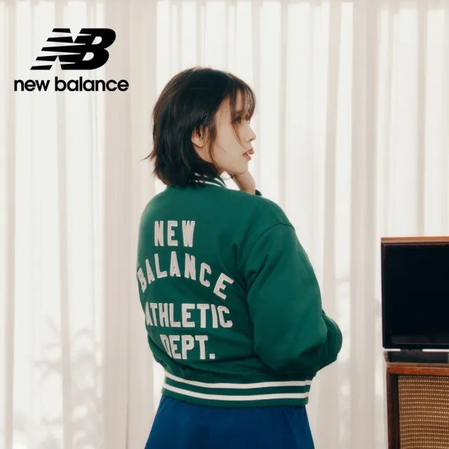 【NEW BALANCE】NB 棒球外套_WJ41509NWG_女性_綠色(美版 版型正常)