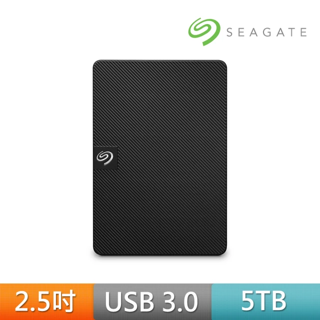 SEAGATE 希捷台通粉絲專屬優惠 SEAGATE 希捷 Expansion 5TB 2.5吋行動硬碟(STKM5000400)