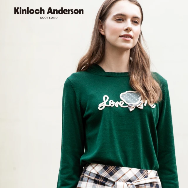 Kinloch Anderson 小熊網紗連帽針織長袖上衣 金安德森女裝(KA0979011)