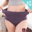 【SHIANEY 席艾妮】5件組 台灣製 超加大尺碼 高腰彈力無縫內褲