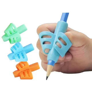 【一手好字】三指握筆姿勢輔助器3入(輔助握筆器 手腕 兒童 練字 寫字 小孩 小學生 筆套 學習 練字)