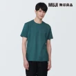 【MUJI 無印良品】男有機棉水洗天竺圓領短袖T恤(共7色)