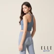 【ELLE ACTIVE】女款 舒適彈力瑜珈褲-湖藍色(EA24M2W3701#33)