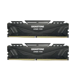 【GIGASTONE 立達】Game Pro DDR4 3200 16GB 電競超頻 桌上型記憶體-黑(PC專用/8GBx2)