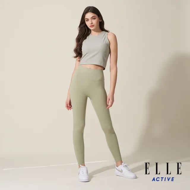 【ELLE ACTIVE】女款 彈性短版背心-淺綠色(EA24M2W1002#41)