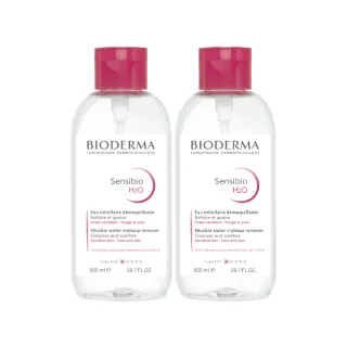 【BIODERMA 貝膚黛瑪 官方直營】舒敏高效潔膚液850mlx2(大容量/卸妝)