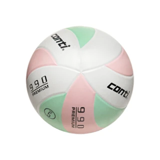 【Conti】原廠貨 5號球 頂級超世代橡膠排球/競賽/訓練/休閒 粉綠白(V990-5-WLGP)