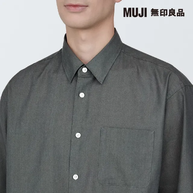 【MUJI 無印良品】男大麻混長袖襯衫(共7色)