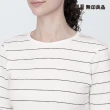 【MUJI 無印良品】女有機棉混彈性螺紋圓領短袖T恤(共6色)