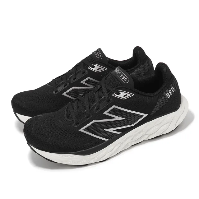 【NEW BALANCE】慢跑鞋 Fresh Foam X 880 V14 2E 男鞋 寬楦 黑 白 緩衝 運動鞋 NB(M880B14-2E)