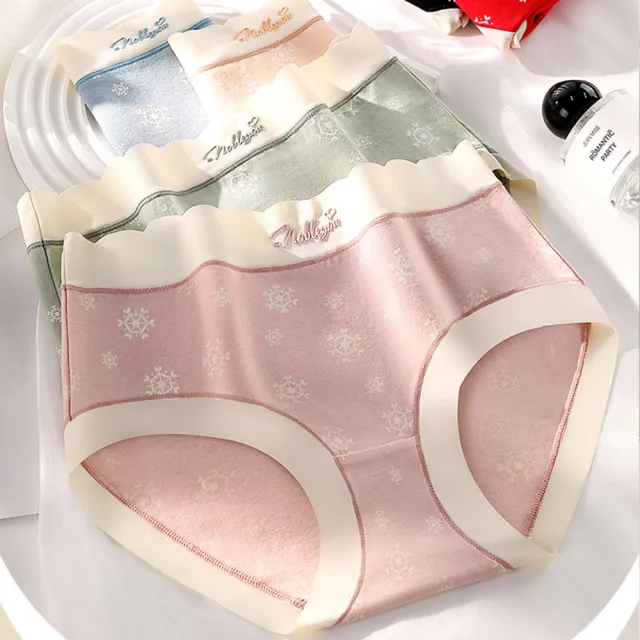 【I.RISS 伊莉絲】5件組-中腰7A抑菌雪花紋純棉內褲(顏色隨機/出清品售完不補)