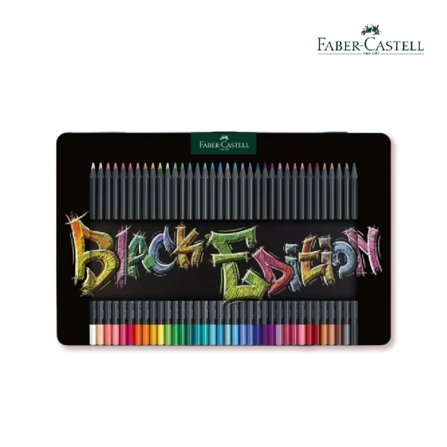 Faber-Castell 黑旋風極軟性油性色鉛筆36色鐵盒(贈延長器)