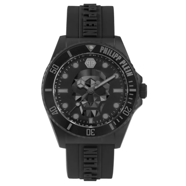 【PHILIPP PLEIN】The $kull Diver 骷髏潛水錶 黑 PWOAA0422_44mm