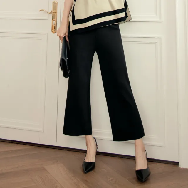 【OB 嚴選】純色針織套裝寬褲長褲 《FA2733》