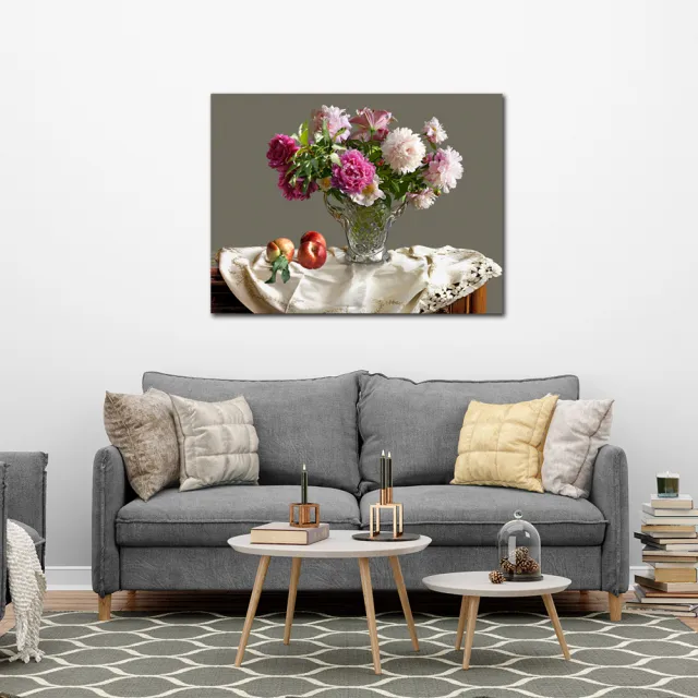 【御畫房】牡丹花開 國家一級畫師手繪油畫60×80cm(VF-154)