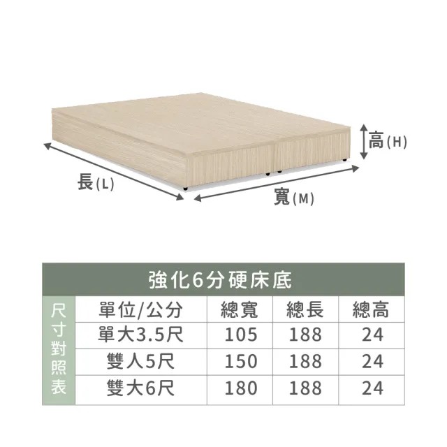 【ASSARI】本田房間組二件_床箱+6分床底(雙大6尺)