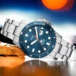【FOSSIL】Blue Dive 潛水風格 藍色 日曆手錶 男錶(FS6050)
