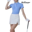 【GoPlayer】女彈性透氣短袖上衣-淡藍.紅.寶藍(高爾夫球衫 polo衫 運動衫)