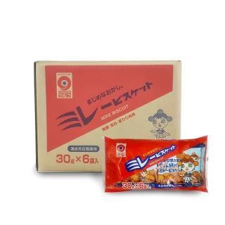 【nomura 野村美樂】買5送5箱購組-日本美樂圓餅乾 經典原味 30gx6袋入(原廠唯一授權販售)
