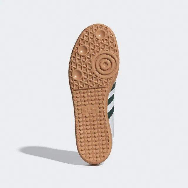 【adidas 愛迪達】SAMBA OG 休閒鞋 男鞋 女鞋 情侶鞋 白 綠 皮革 麂皮 德訓鞋(IE3437)