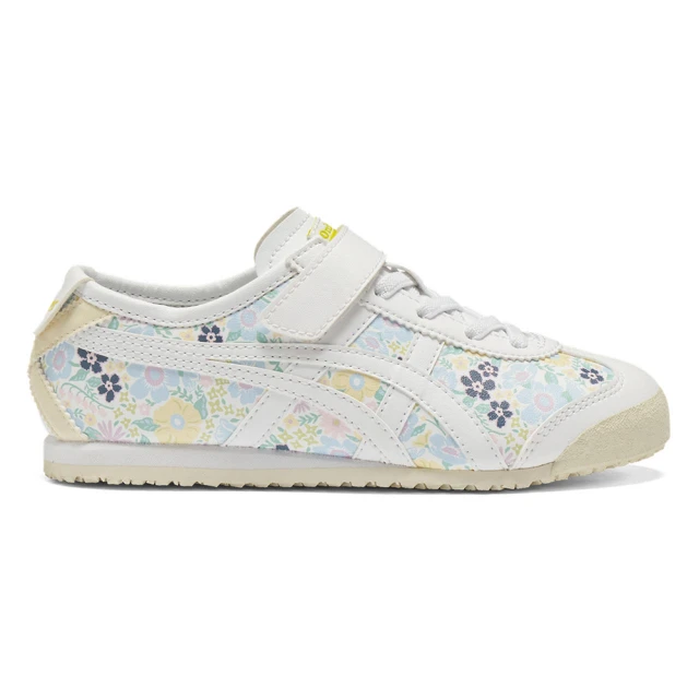 Onitsuka Tiger Onitsuka Tiger鬼塚虎-KIDS藍綠花紋底白虎爪紋 MEXICO 66 大童鞋(1184A211-100)