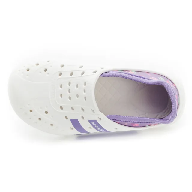 【GOODYEAR 固特異】夏日遨遊-多功能洞洞鞋/童鞋 透氣 輕量 好穿 白紫色(GAKP48827)